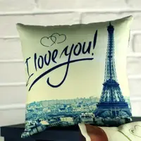 Подушка c принтом габардиновая I love you! 50x50 см (5P_WOL009)