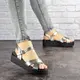 Женские сандалии на танкетке Fashion Iris 1649 38 размер 24 см Серый