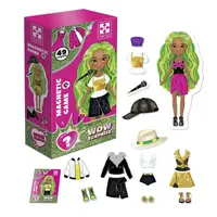Дитяча магнітна гра WOW Surprise Singer Vladi Toys, 47 магнітів, лялька. Multicolor (115619)