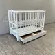 Кровать детская Baby Comfort Малюк с ящиком и маятником белый