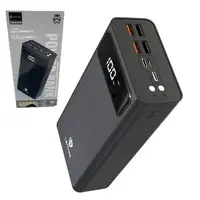 Зовнішній акумулятор Power bank LENYES Lenyes PX491 400000 mAh 4 USB 5 В/2 А батарея заряджання Чорний