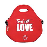 Сумка для обедов Bergner Food with love BGEU-2963-6 5 предметов 30х30х17 см красная