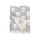 Полотенце Lotus Home Pestemal - Skull 90*160 grey серый