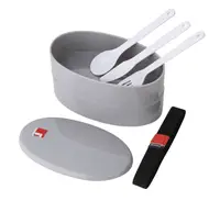 Двухслойный ланч-бокс Bergner BG-5750-GY
