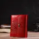 Лакированный кошелек для женщин среднего размера из натуральной кожи с тиснением под рептилию CANPELLINI 21816 Красный