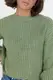 Короткий в'язаний джемпер oversize - м'ятний цвет, S