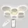Потолочная LED люстра, светильник светодиодный Sunlight 5890/4+4