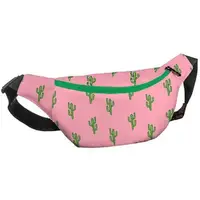 Сумка-бананка Bumbag унисекс на пояс и через плечо Кактусы 27x16 см