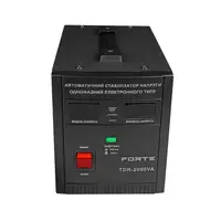 Стабилизатор напряжения Forte TDR-2000VA черный