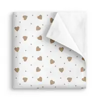 Многоразовая непромокаемая пеленка 50х70 BEIGE HEARTS