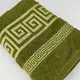 Полотенце для лица махровое Febo Vip Cotton Grek Турция 6384 зеленое 50х90 см