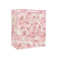Подарунковий пакет PPW PAPER Lesko ZD025 Flowers Big Pink