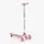 Самокат трехколесный Skyper, колеса PU 125 х 35 мм со светом, музыка, руль складной. Pink (153274)