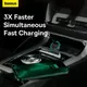 Адаптер автомобильный  Baseus Golden Contactor Pro Triple Fast Charger Car Charger |1USB/2Type-c, PD/QC, 65W/3A|