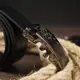 Ремень мужской с ромбами на пряжке Vintage 20291 Черный