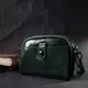 Кожаная женская сумка с глянцевой поверхностью Vintage 22420 Зеленый
