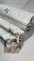Постільна білизна євро з літньою ковдрою з мусліну Colorful Home Print 2 20228 220х240 см