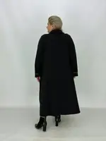 Стильное трикотажное клешеное платье "Фенди Рома" на змейке (Макси) 74-76