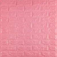 3D панель самоклеющаяся 700x770x7мм кирпич Розовый (004-7) SW-00000057