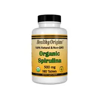 Натуральная добавка Healthy Origins Spirulina Organic 500 mg, 180 таблеток