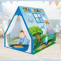 Детская палатка Cozy Cottage Динозавры 588 2 окошка занавески пластиковый каркас. Multicolor (159930)