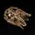 Плафон патрон E27 222-gd 8х11х14 см золотистый