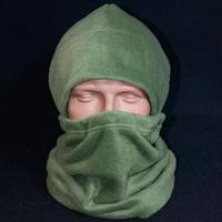 Шапка и бафф из флиса Kirasa KI-821 240 м/г 55-58 олива