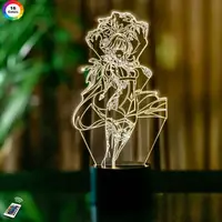 3D ночник GENSHIN IMPACT "Эола" (УВЕЛИЧЕННОЕ ИЗОБРАЖЕНИЕ)+ пульт ДУ+сетевой адаптер+батарейки 3DTOYSLAMP