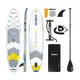 SUP доска 350см Rebel ACTIVE с аксессуарами сапборд White, максимальная нагрузка 154 кг, весло алюминий