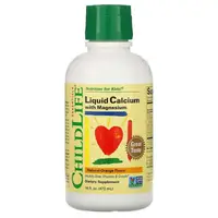 Витамины и минералы ChildLife Liquid Calcium With Magnesium, 473 мл - апельсин