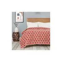 Плед Karaca Home - Benita terracota терракотовый 180*220 евро