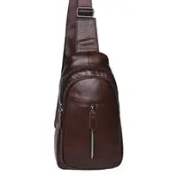 Чоловічий шкіряний рюкзак на плечі Borsa Leather K1318-Brown
