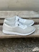 Женские кроссовки кожаные летние белые Kristi 503 (36)
