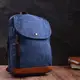Современный рюкзак для мужчин из плотного текстиля Vintage 22184 Синий