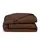 Евро постельное белье с простыней на резинке COCOA BROWN CS1