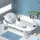 Детская ванночка складная с подушкой, термометром Hanert KinderBad Grey
