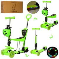 Самокат беговел I-Trike Maxi 5в1 JR3-077-GR салатовый