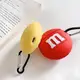 Чехол для AirPods 2/1 series - Chocolate M&M's, силиконовый, Красный