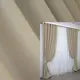 Комплект штор из ткани блэкаут "Bagema Rvs". Цвет бежевый. Код 1240ш 2.5 (2шт. 2,5х2,7м.)