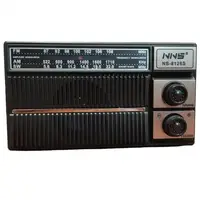 Радиоприёмник с солнечной панелью FM USB MicroSD и фонариком NS-8126S на аккумуляторе Чёрный