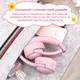 Детские проводные наушники с микрофоном Picun Q2 Pink