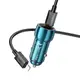 Адаптер автомобильный HOCO Type-C to Lightning Cable Tough dual port car charger Z48 |2Type-C, 40W/3A, PD/QC|