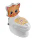 Детский горшок унитаз Pilsan Котик, спинка, подсветка, звук. Multicolor (109716)