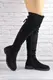 Женские зимние ботфорты Fashion Snow 1328 36 размер 23 см Черный