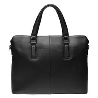Мужская кожаная сумка Borsa Leather k19152-1-black