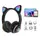 Беспроводные наушники с кошачьими ушками и RGB подсветкой Cat VZV 23M. Цвет: черный