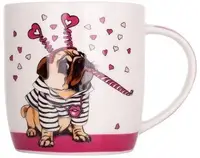 Кружка Limited Edition Bulldog B35-L1288B 365 мл розовая