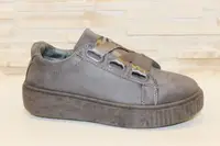 Слипоны женские серые Т819