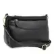 Женская кожаная сумка Borsa Leather K1651bl-black