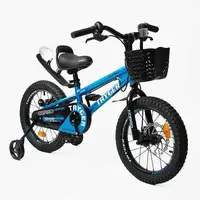 Детский двухколесный велосипед 16" дюймов Corso TAYGER TG-654 алюминиевая рама 1 скорость. Blue (176889)